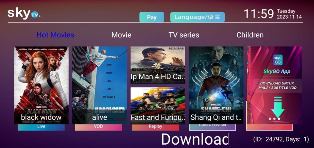 SkyTV IPTV Malaysia